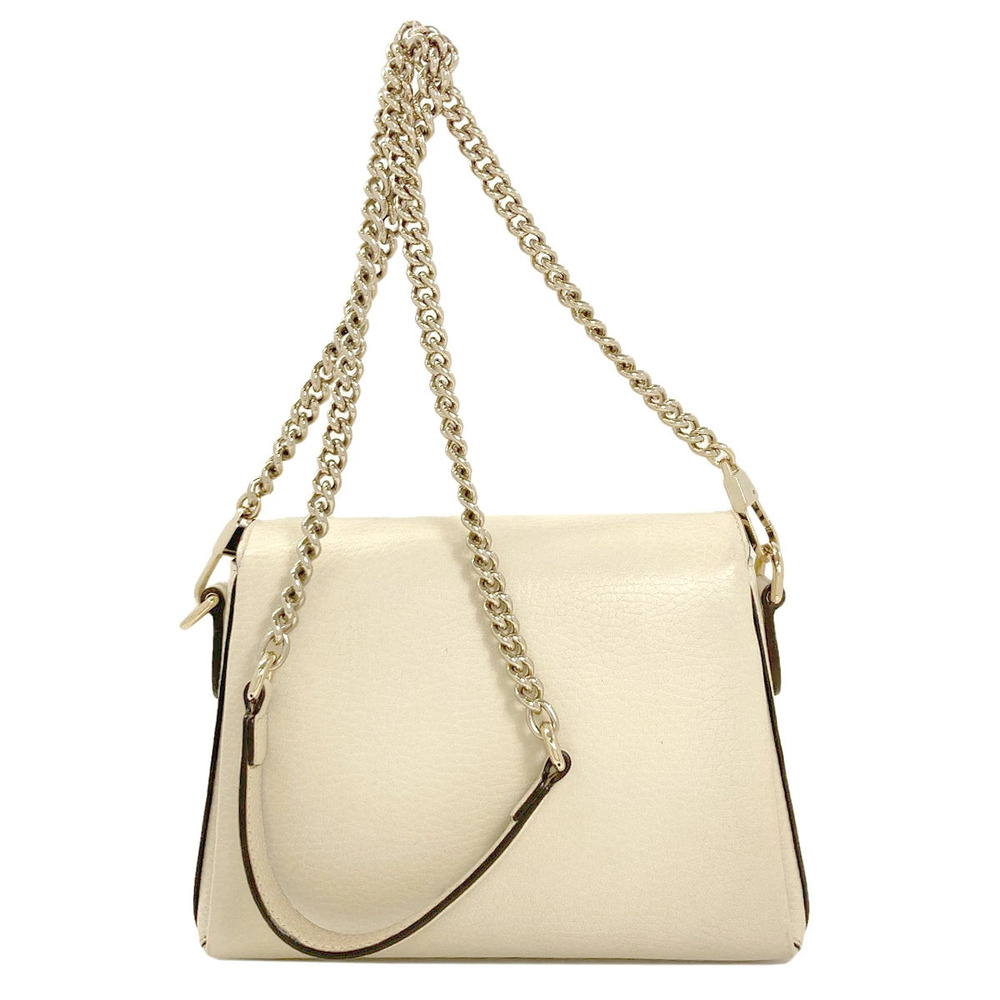 Gucci Bag Shoulder Interlocking Leather Chain G Black